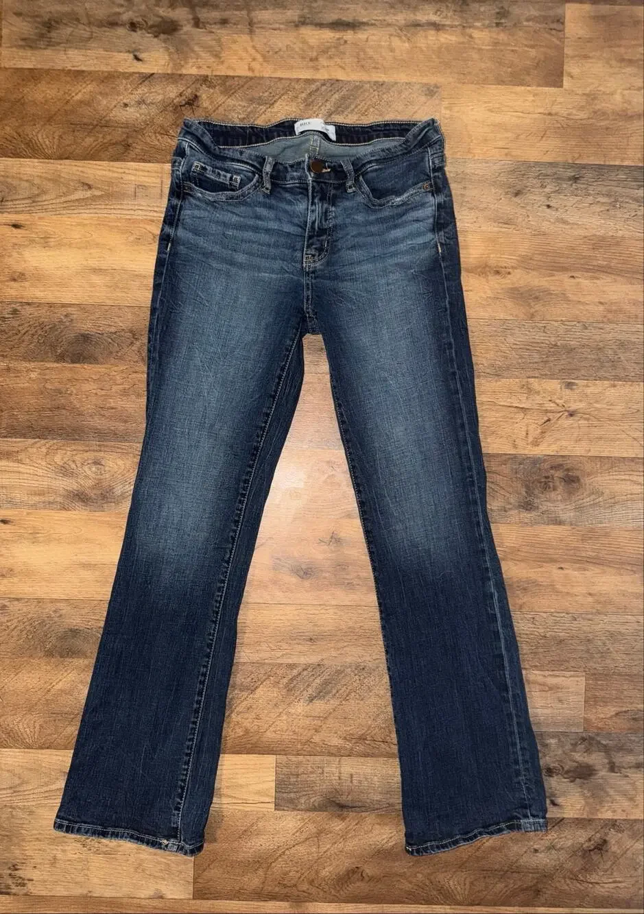 BKE women’s Payton mid rise bootcut blue jeans
